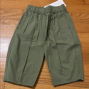 Zara Kids Khaki Green Flat Front Pants